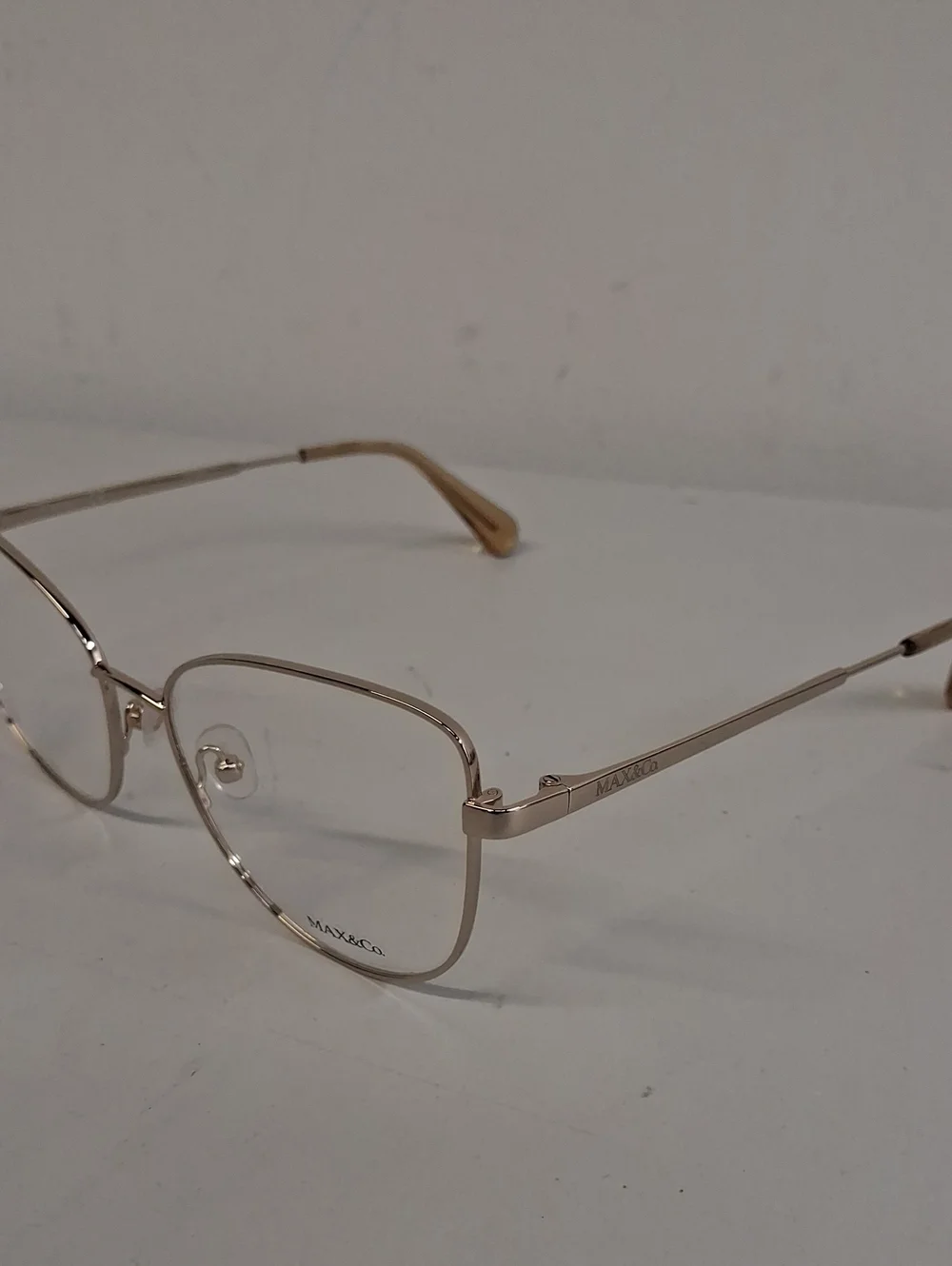 NWOT Rxable Womens Max & Co. MO5018 Eyeglass Frames Gold
